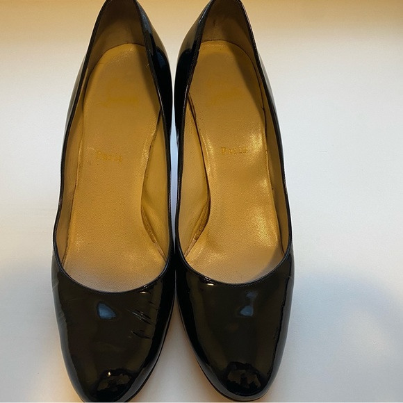 Christian Louboutin Shoes - Christian Louboutin Simple Pump 85 Patent Black, size 10.